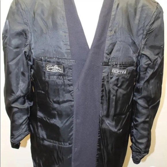 Gianfranco Ruffini Italy Cashmere Blend Black Men Blazer Lined 44S 3 Buttons - Picture 8 of 14